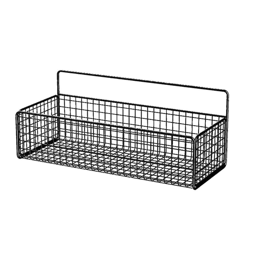 Kuchyňský závěsný úložný regál Nástěnný úložný koš Závěsný nástěnný organizér bez vrtání Košíky do ložnice na koleji