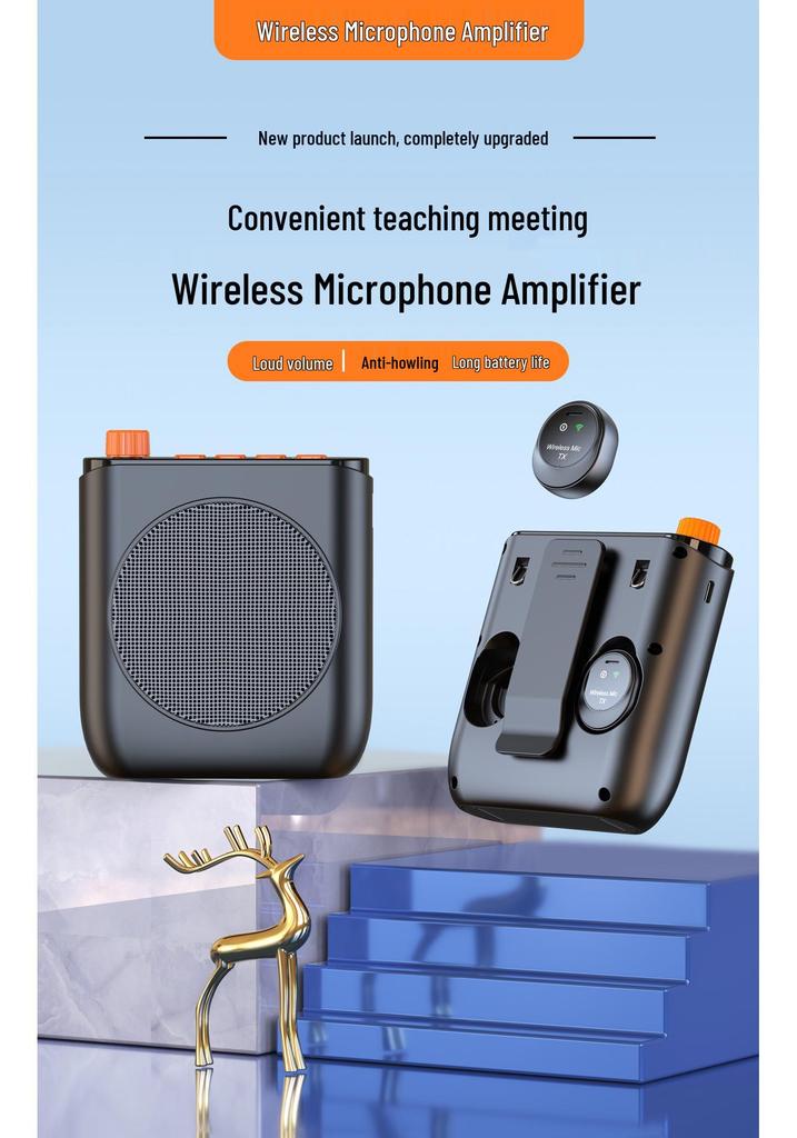 J98 Wireless Bee Amplifier: High Volume, Clear Sound, No Distortion - Ideal for Teachers