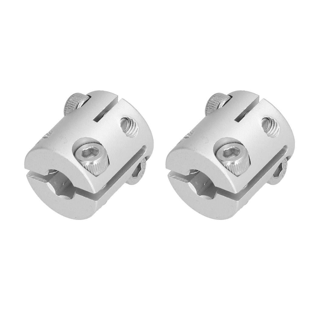 2 STÜCKE Wellenkupplung Aluminiumlegierung D-Bohrung zu Sechskantbohrung Wellenkupplung für Verbindungsteile