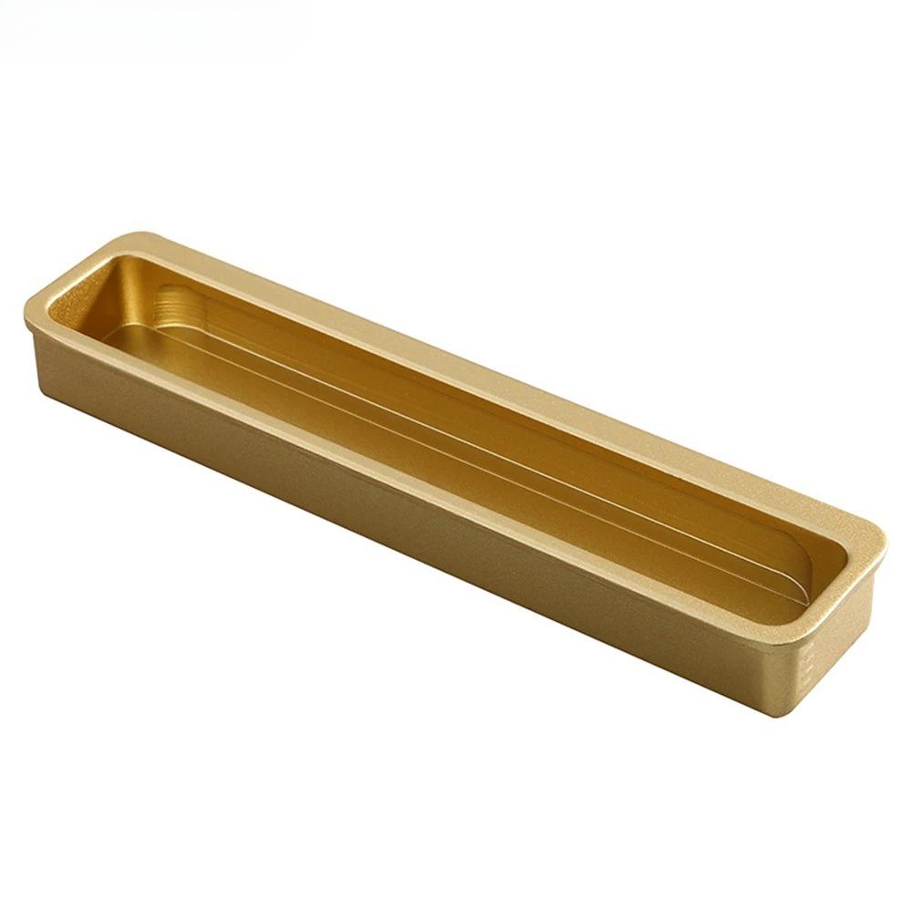 Modern Minimalist Embedded Grooved Sliding Door Handle Concealed Extended Cabinet Handle Wardrobe Closet Furniture Drawer Pulls