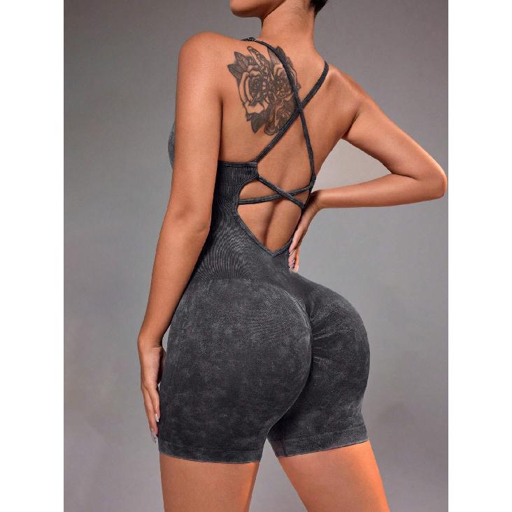 Estivo Casual Puro Cotone High-End Fitness Capispalla Asciugatura Rapida Esercizio Yoga Tuta Jumpsuit
