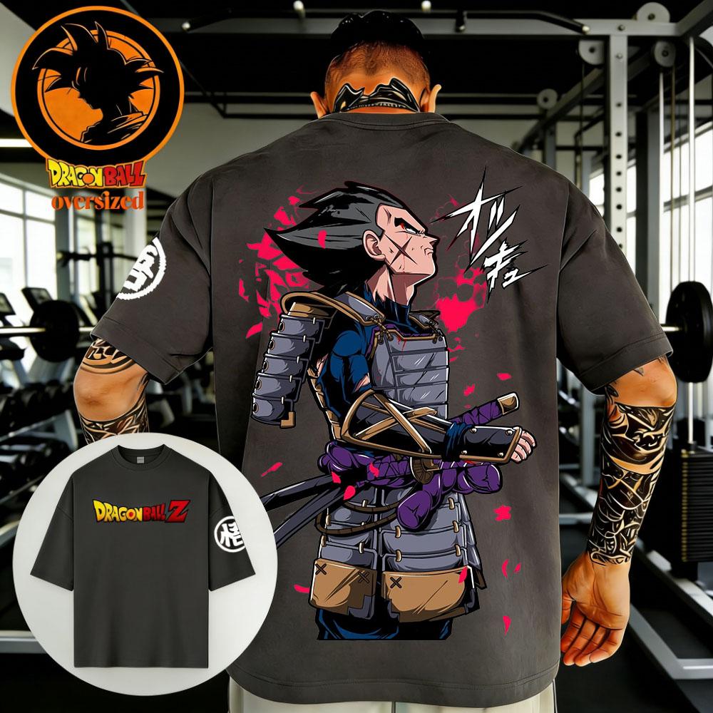 Summer Dragon Ball Retro Fitness T-shirt for Men, Large Size Short Sleeve