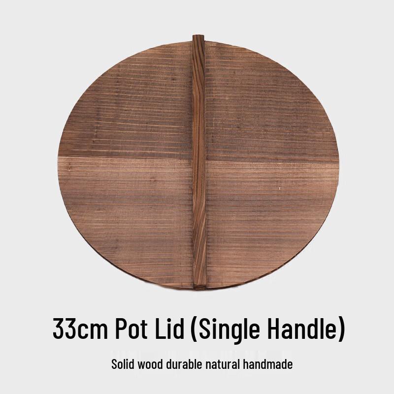 Traditional Solid Fir Wood Round Pot Lid