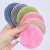 1Pcs 8cm Heart Shape Reusable Face Wash Pads Absorbent Soft Makeup Remover Tool for Home Travel Use