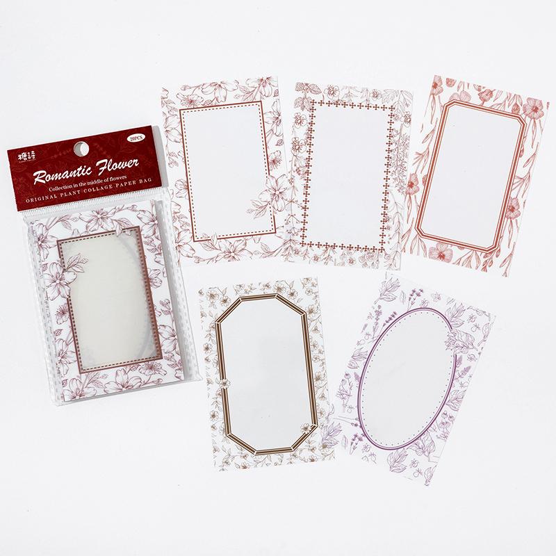 

20 pcs/lot Hollow Frame Series Stickers Decorative collage Scrapbooking Diary Album Stationery Sticker hand made Craft Supplies
