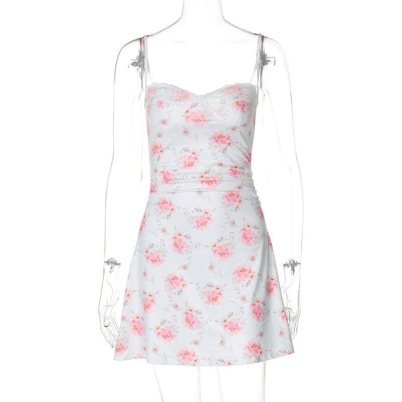 

Кружево и Цветочное Платье Принцессы Кружево Кружево Пляжный Ветер Цветочное Платье Принцессы Pink S