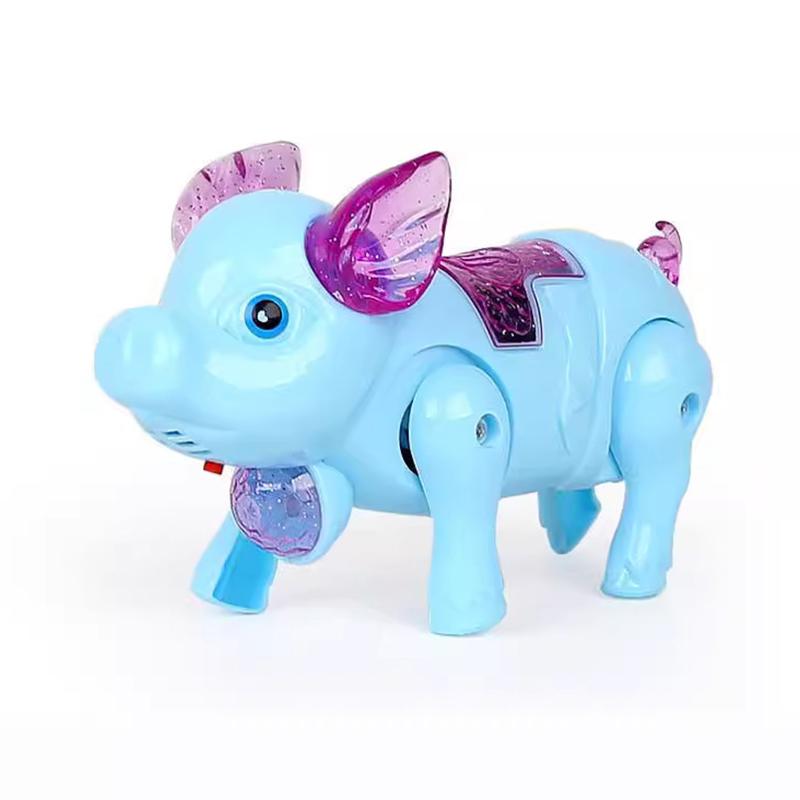 New Pink Color Electric Walking Pig Toy With Light Musical Kids Funny Electronics Toy Children Birthday Gift Toys