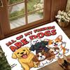 All of My Friends Are Dogs Print Non Slip Area Rug Soft Washable Entryway Floor Mat for Living Room Bedroom Dog Lover Decor
