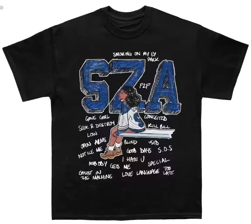 2000s Vintage Ležérní Dívčí Sza Potisk Y2k Dámské Krátký Rukáv Kulatý Výstřih Streetwear Harajuku Gotické Tričko Crop Top Dámské Pánské Oblečení