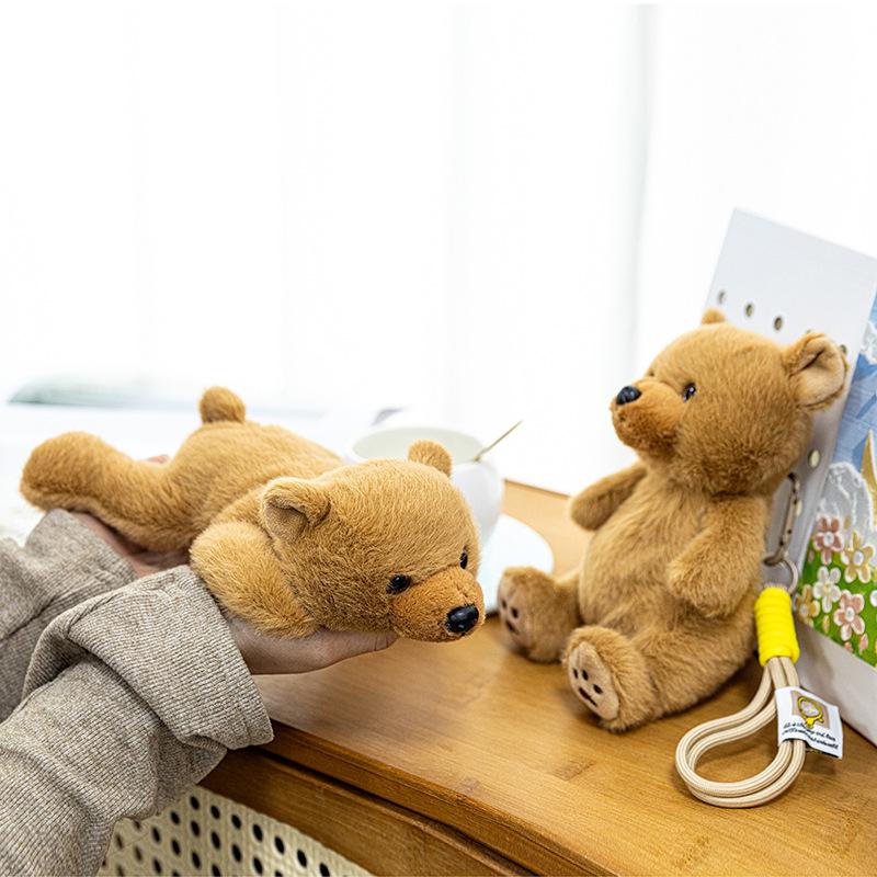 Palm Treasure Series Plush Toy Doll Cute Hippo Simulation Animal Children's Cartoon Doll Keychain