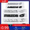 2025 Heiß für Mazda 3 6 Heck Namensschild ABS-Kunststoff Auto Kofferraum Hinten Logo Aufkleber Buchstaben Aufkleber Dekorative Plakette Auto Modifiziert Zube