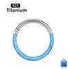 G23 Titan Opal Stein Hohe Segmentringe Offen Kleine Nasen Septum Clicker Ohrringe Tragus Helix Piercing Körperschmuck Ring Stecker