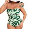 New European and American One-piece Bikini Digital Printing Adjustable Shoulder Strap Fashion Beach Swimsuit Women