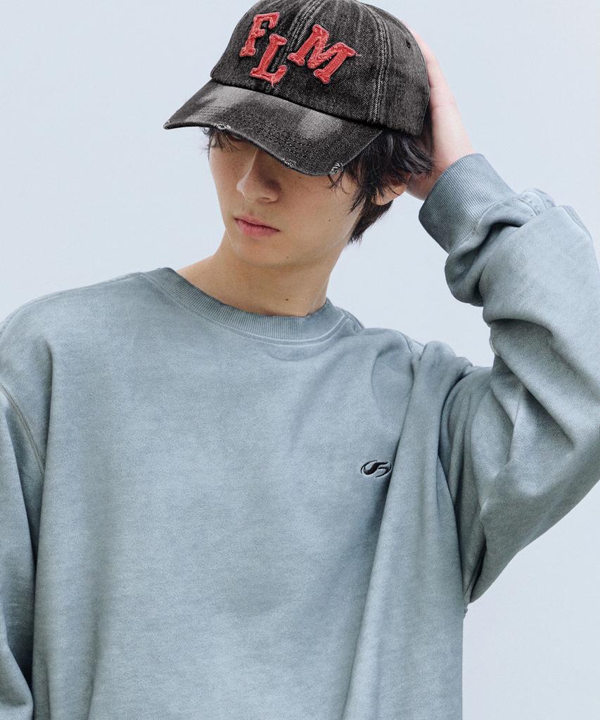 FILLUMINATE Flm Applique Denim Ball Cap - Black