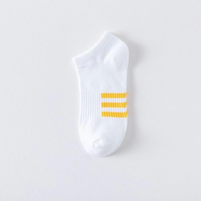 

Мужской летний тонкий спортивный влагопоглотитель с тремя полосками и носками с низким верхом 1 pair жёлтый