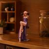 Seated Woman Figurine Static Resin Miniature Realistic for Collectors