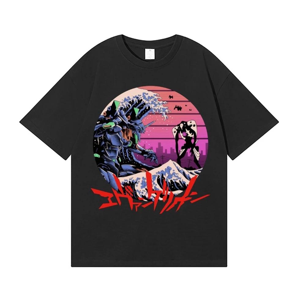 2026 New Neon Genesis Evangelion Japanese Style Classic Tee High-quality Streetwear T-Shirts Suitable for Both Men Women Summer