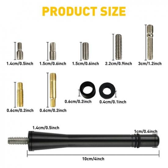 New 4" Short Aluminum Antenna Mast Rod AM/FM For FORD F-150 F150 F 150 2009-