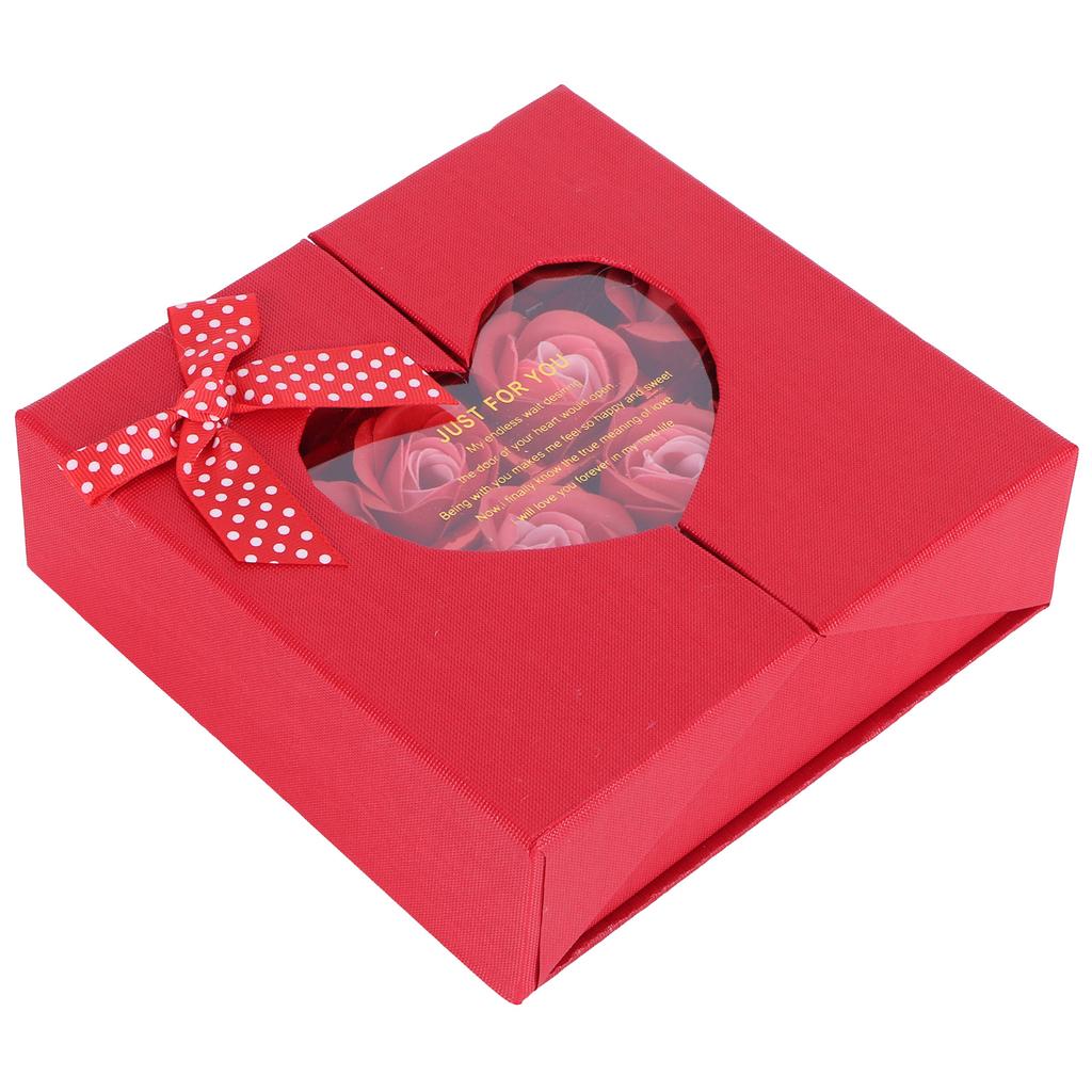 PE Artificial Flower Gift Box Innovative Birthday Anniversary Festival Gift PresentRed