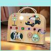 Led Busy Board For Kids Wooden Educational Toy With Switch For Toddler Development