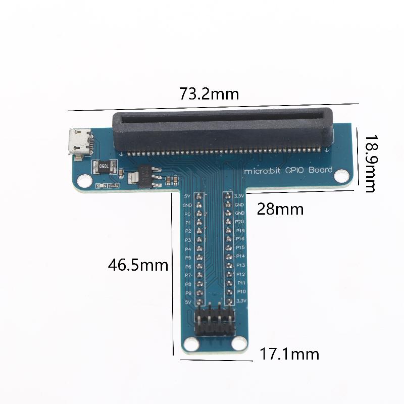 Microbit Development Board T-Type Gpio Expansion Board 3.3-5V Voltage Conversion Compatible Development Board Interface