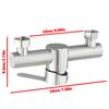 Stainless Steel Shower Faucet Hot And Cold Water Mixer Wall Mounted Metal Handle Bathtub Faucet Mixing Valve Shower