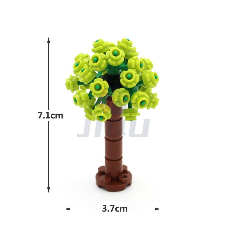 Non-Toxic City Friends Series Parts Flowers Potted Trees Shop Farm Building Blocks Moc Locking City Accessories Brick For Kid Toys Gifts