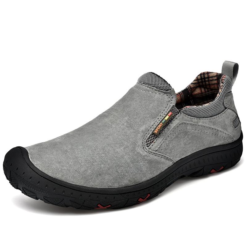 Mens Shoes 2022 Fashion Outdoor Shoes Moccasins Man Loafers Casual High Quality Suede Comfy Slip On Climbing Shoe Big Size 38-47