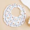Six-Layer Baby Crinkle Cloth Bib - Soft, Absorbent & Anti-Spit-Up for Newborns