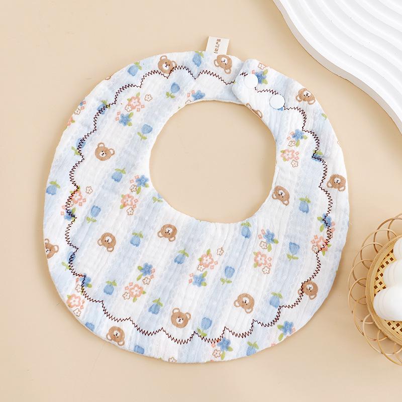 Six-Layer Baby Crinkle Cloth Bib - Soft, Absorbent & Anti-Spit-Up for Newborns