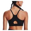 Under Armour Continuum Solid Logo Print Low Intensity Training Sports Bra Women Underwear Black 1372871-001