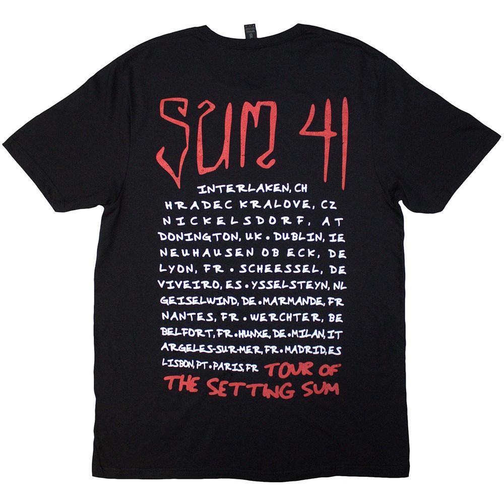Sum 41 Tour 24 Tričko s lebkou