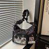 Cross-border Girls Anime Ita Bag - Large Capacity Transparent Button Shoulder Bag