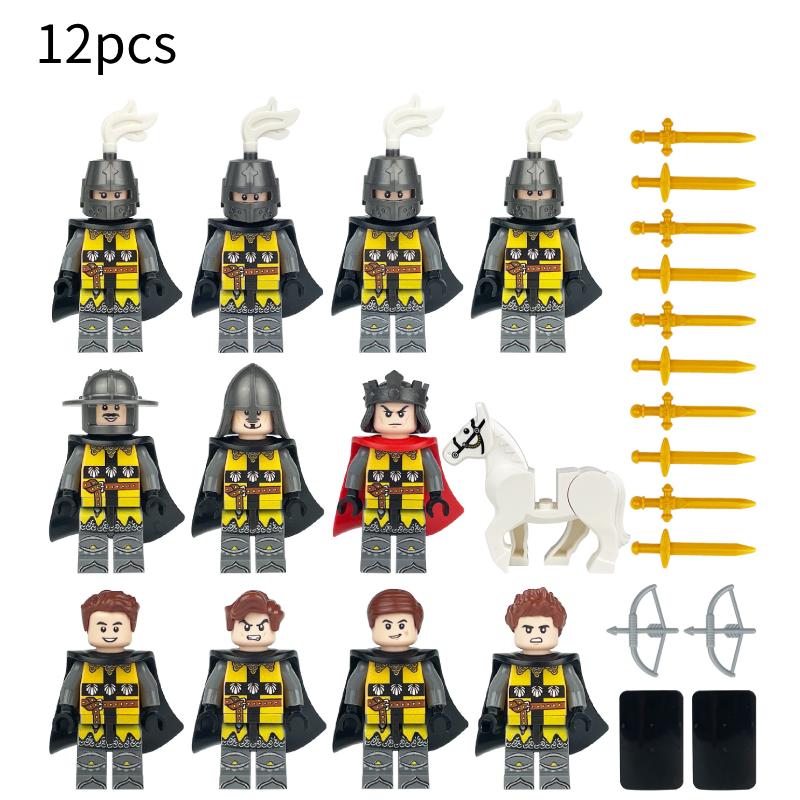 Building Blocks Medieval Knights Military Dragon Soldiers Ancient Castle Figures