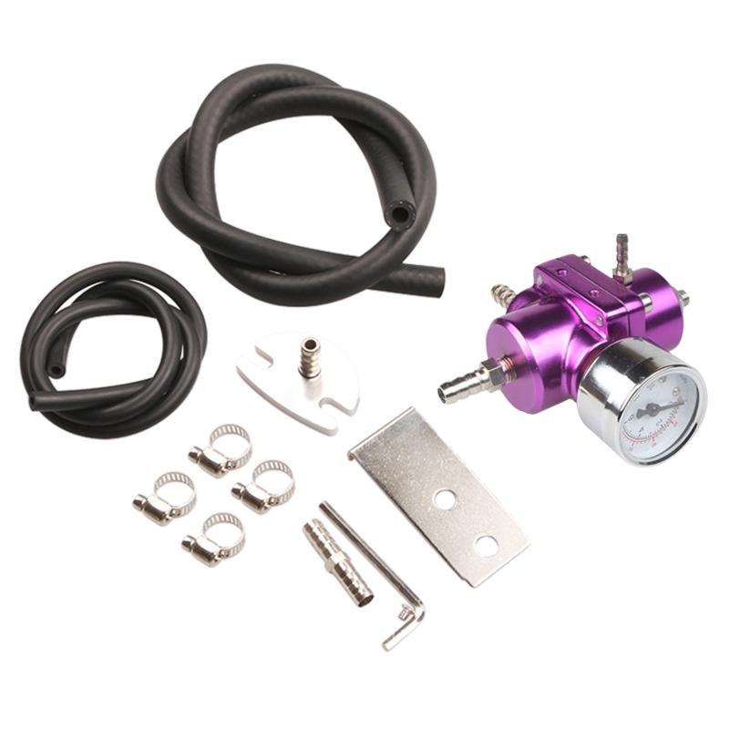 Adjustable Racing Fuel Pressure Regulator With Gauge Fuel Supercharger