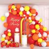 Orange Ballonggirlande Roter Gelber Ballonbogen-Kit Feuerwehr-Thema Geburtstagsparty Feuerwehr Feuerwehrauto Hochzeitsdekoration