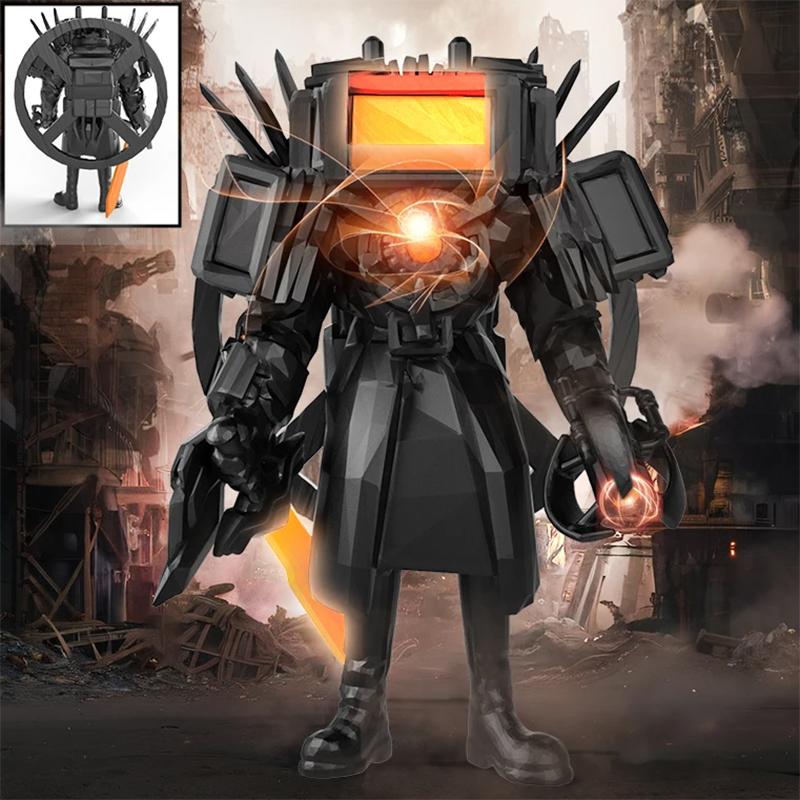 Nowy Skibidi Man Klocki Konstrukcyjne Kamerzysta Tvman Tytanowy Król Zegarów Animowane Figurki Model Zabawki dla Dzieci Prezent na Boże Narodzenie Wielkanoc