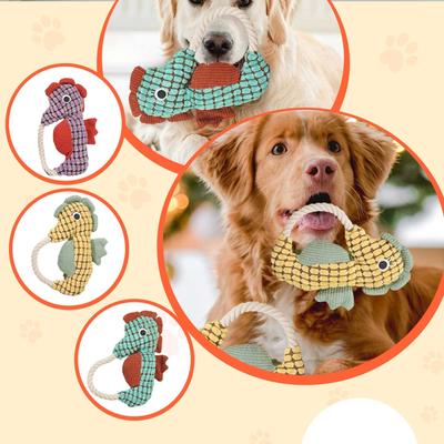 Unzerstörbares Hundespielzeug, interaktives Hundespielzeug zum Kauen, unzerstörbares quietschendes Hundespielzeug, weiche Plüschtiere zum Spielen und Trainieren