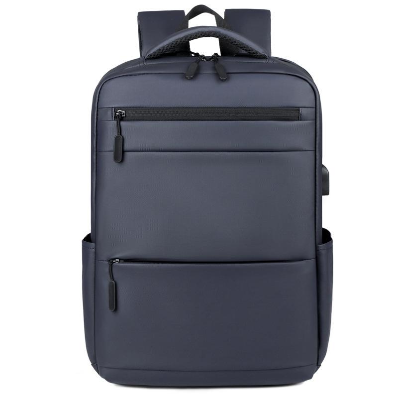 

TS JYL laptop bag,Men Backpack Leather 16 Inch Simple Business Travel Bag 16 inches синий