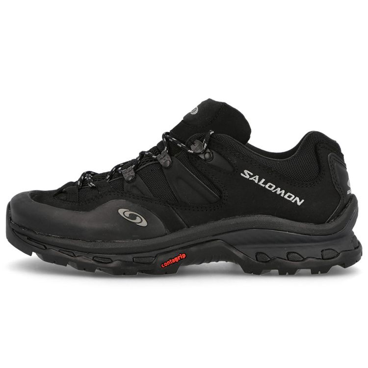 SALOMON XT-Quest 2 Advanced Fabric Leather Trendy Impact Resistant Low Top Outdoor Functional Shoes Unisex Shoes Black 416563