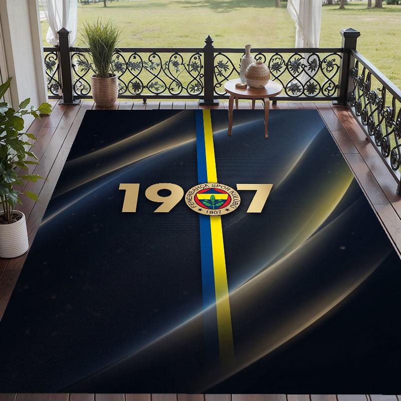 Soft Floor Carpet Fenerbahçe FC Pattern Area Rug Decorative Mat For Home Room Decoration
