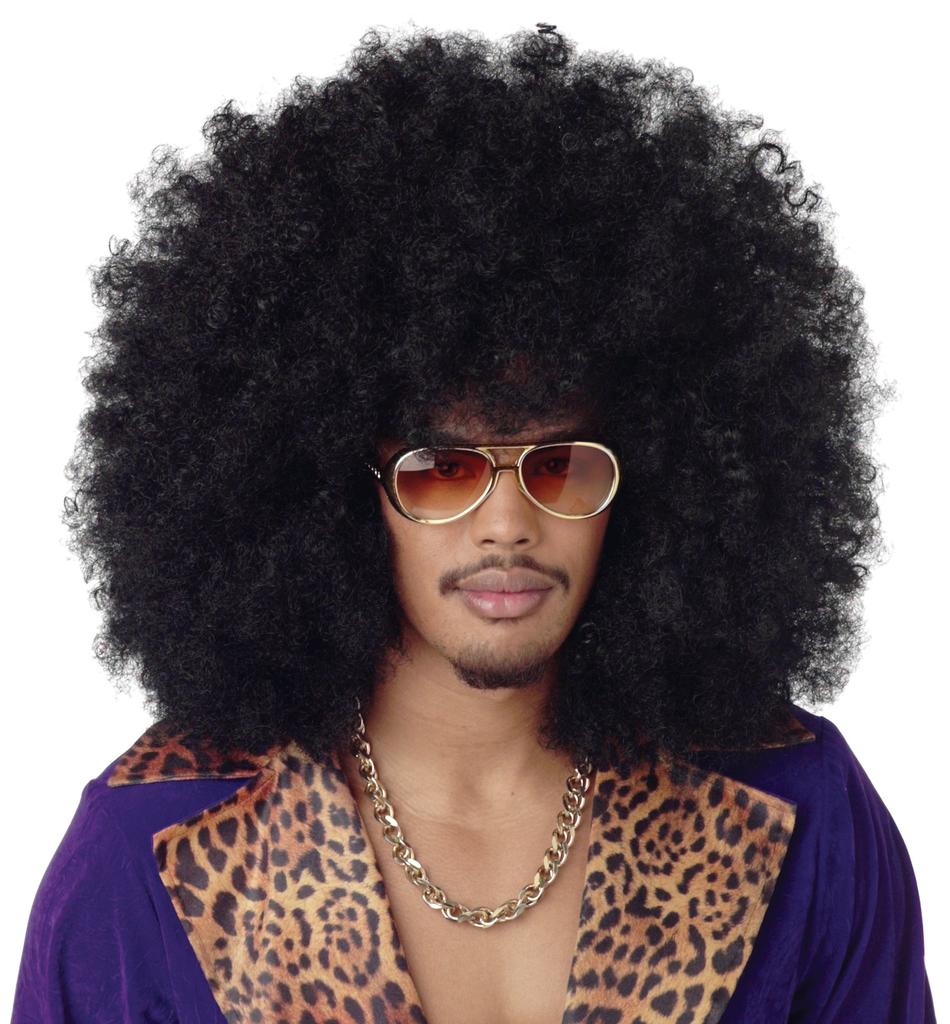 California Costumes Super Jumbo Afalo Wig Black Number - (Product 70217)