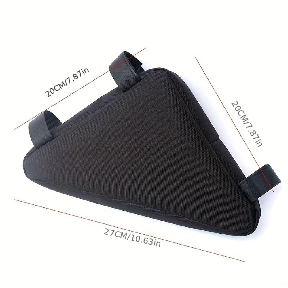 Waterproof Bicycle Triangle Bag Spacious Storage Bike Beam Hanging Bag  Outdoor Sports