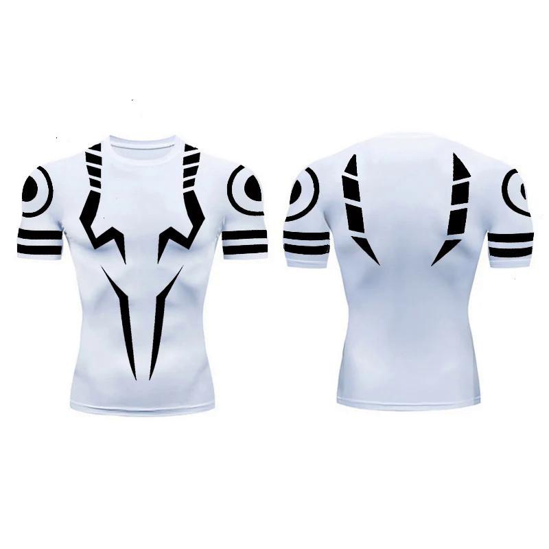 Anime Jujutsu Kaisen 3D Print Compression Shirts for Men Gym Workout Fitness Undershirt Athletic Quick Dry T-Shirt Tees Tops