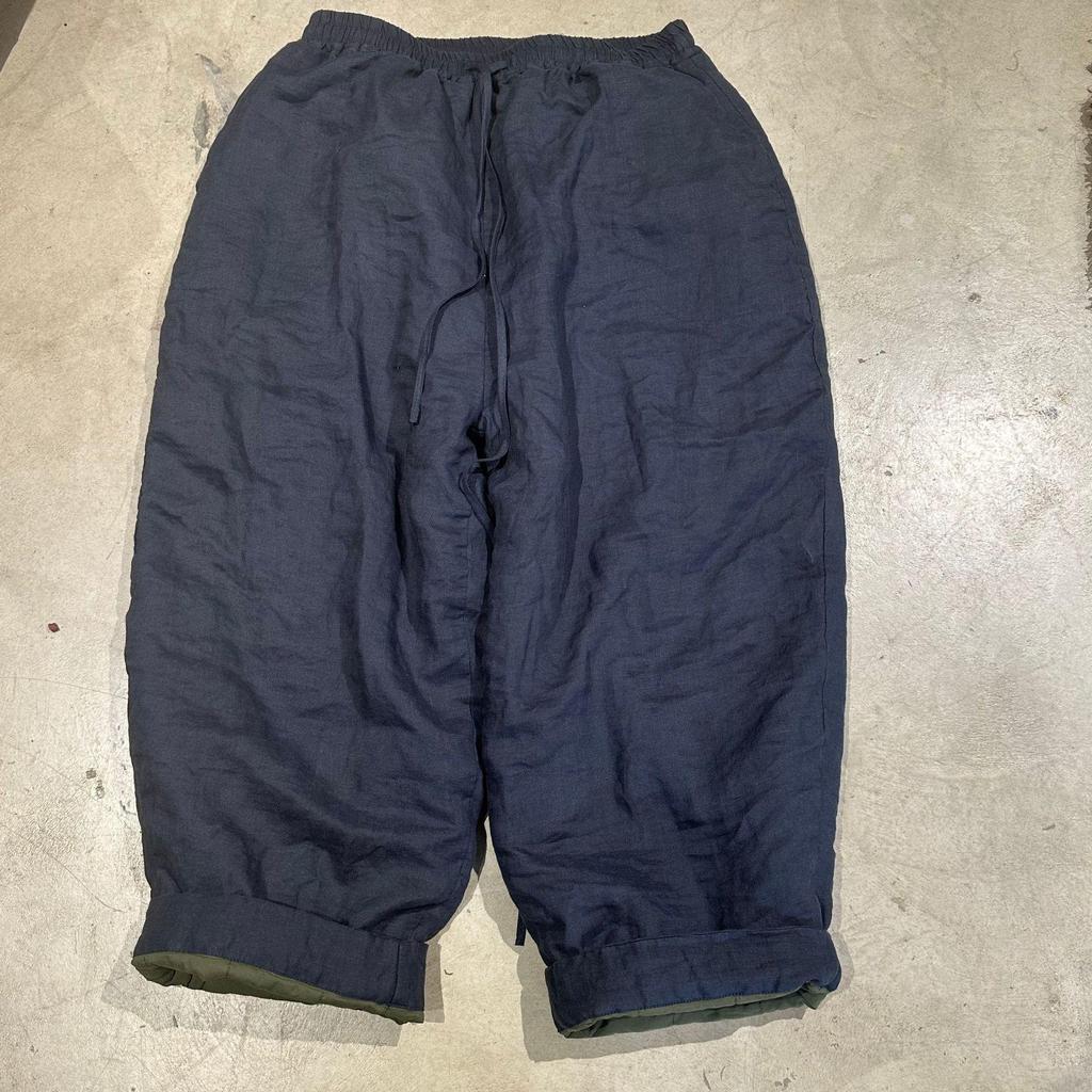 Johnature Damskie spodnie zimowe w stylu vintage w jednolitym kolorze, ciepłe, z elastyczną talią, luźne, proste spodnie damskie