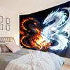 Yin Yang Dragons Tapestry, Unique Design Tapestry, Wall Decor for Bedroom,Livingroom, Playroom,Heartwarming Fan Holiday Gifts
