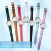 "Fashionable Women's Analog Watch Lightweight Water Resistant Simple Design Slim Band White"