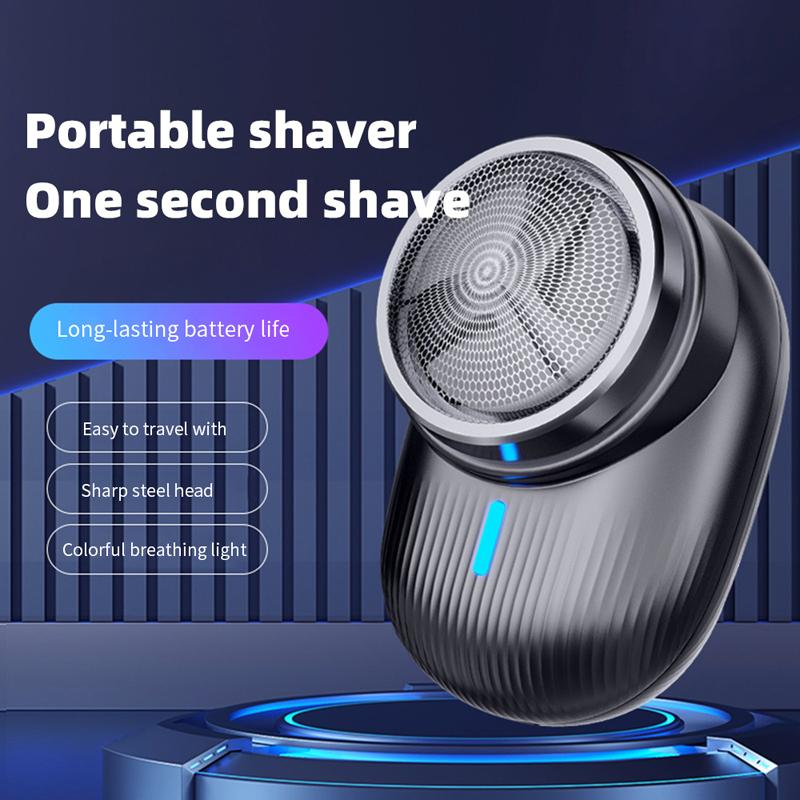 Men's electric shaver, mini portable shaver, painless shaving, trimmer, razor, facial, beard, travel, office, home use.