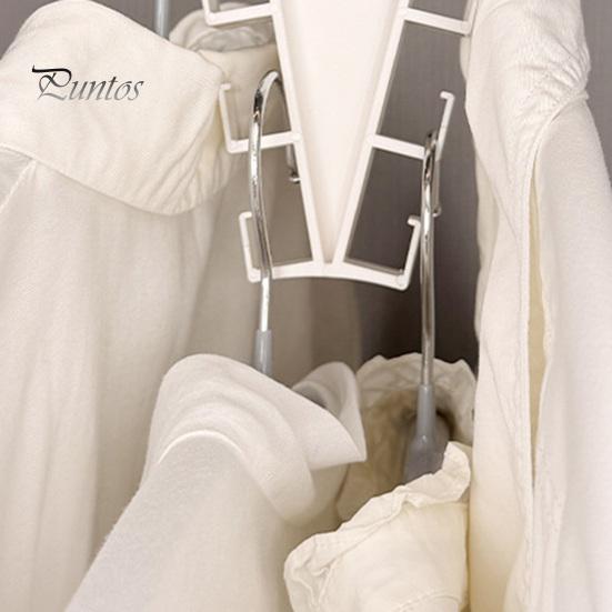 Scarf Hanger Hook V Shaped Double-Sided Closet Organizer, 360 Degree Rotating Multi-Layer Vertical Hanger, with Clutter Reduction Clothes 12 Non-Slip