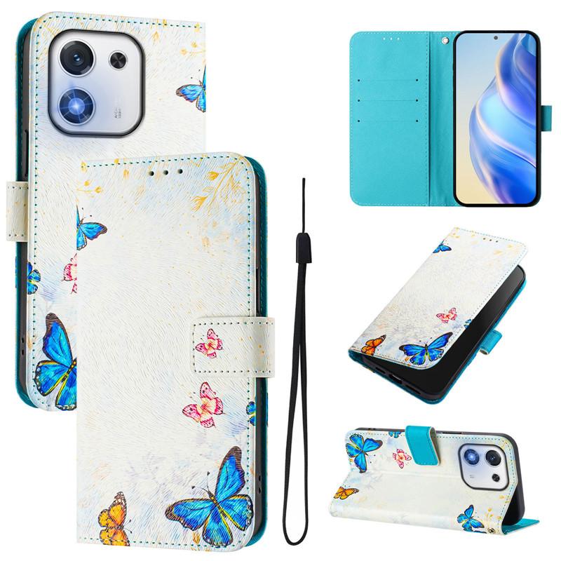Luxury Flip Leather Case For Honor X7d 5G Flip Cover On For Huawei Honor X9d X7d 5G LGN-NX1 Etui Wallet Bags Flower Cases Shell